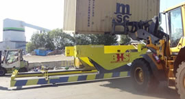 The BHS Container Tipper is capable of safely handling 20 ft containers based on a maximum operating load of 30,000 kg.